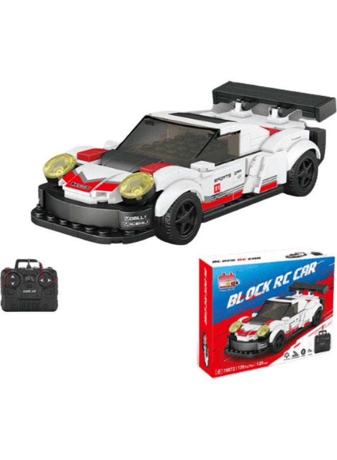 178-Piece Race Car Building Blocks, a Unique Gift for Skill Development, 1:20 Scale, Sleek Sporty Design (2.4 GHz Wireless Remote Control) - Image 1