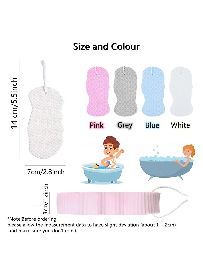 4 Pcs Baby Painless Bath Sponge, Soft Bath Body Shower Sponge with Hook (Multicolour) - Image 4