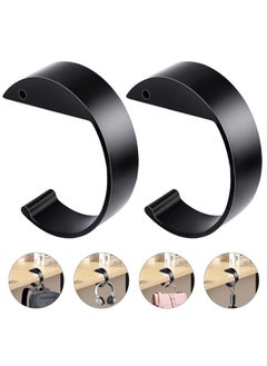 Oasisgalore 2 Pcs Table Desk Bag Hooks, Heavy-Duty Purse Hangers with Headphone Stand, Desk Mount Bag Holder Hooks  - Image 1
