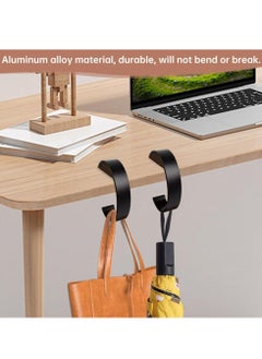 Oasisgalore 2 Pcs Table Desk Bag Hooks, Heavy-Duty Purse Hangers with Headphone Stand, Desk Mount Bag Holder Hooks  - Image 5