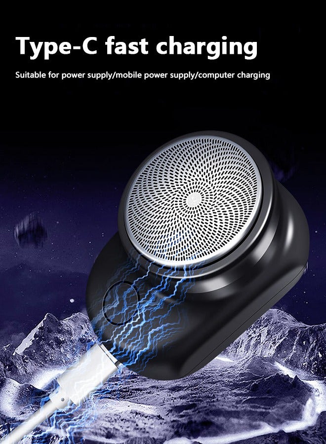 Rewell Mini Portable Electric Shaver, Electric Razor for Men, Mini-Shave,Pocket Size Portable Shaver,Beard Trimmer for Men, Hair Clippers & Hair Trimmer,Wet and Dry Mens Razor for Home,Car,Travel - Image 2