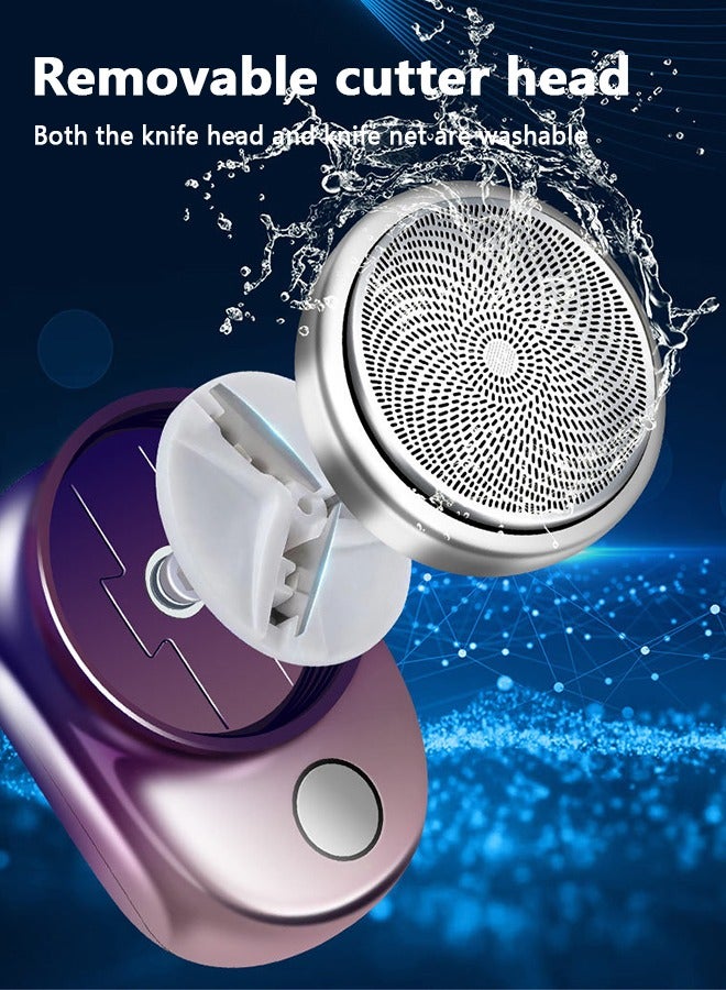 Rewell Mini Portable Electric Shaver, Electric Razor for Men, Mini-Shave,Pocket Size Portable Shaver,Beard Trimmer for Men, Hair Clippers & Hair Trimmer,Wet and Dry Mens Razor for Home,Car,Travel - Image 3