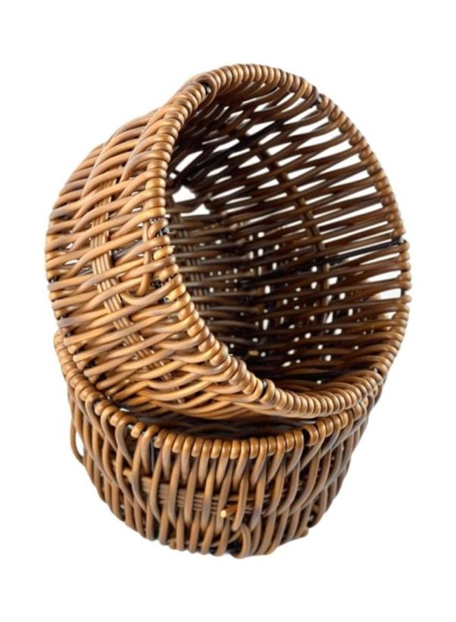 AFAQ Dry Fruit Serving Tray Set Brown 26cm Brown||T0109 long waist plate (28*16*4CM) - Image 2