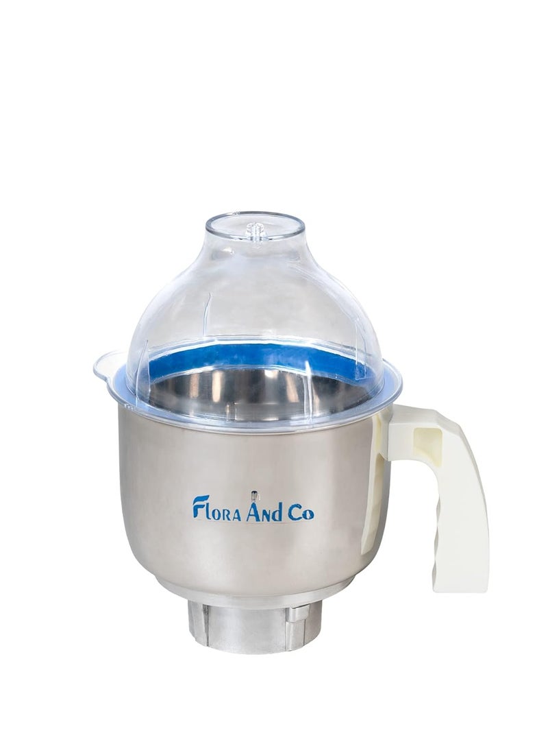 FLORA AND CO Flora co Power Jar 15 L Stainless Steel Mixer Jar Free multi server spoon - Image 1