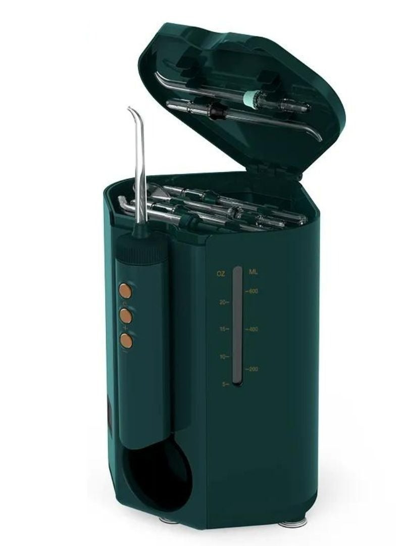 نايس فيل جهاز الخيط المائي الاحترافي من نايسفيل – منظف أسنان كهربائي بقدرة ضغط قابلة للتعديل (10 مستويات)، سعة خزان 600 مل، 7 فوهات، شاشة رقمية، مقاوم للماء IPX4 - Image 3