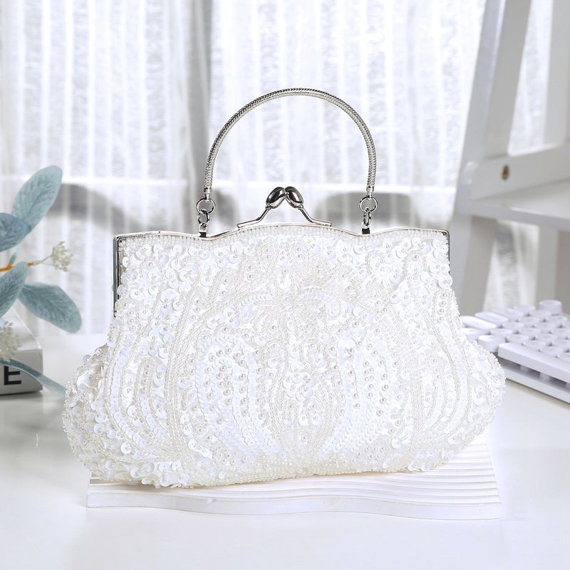 Beaded Embroidered Bag Evening Bag Evening Bag Cheongsam Gift Bag Women'S Bag Portable Beaded Bag 3392 Patent - Image 3