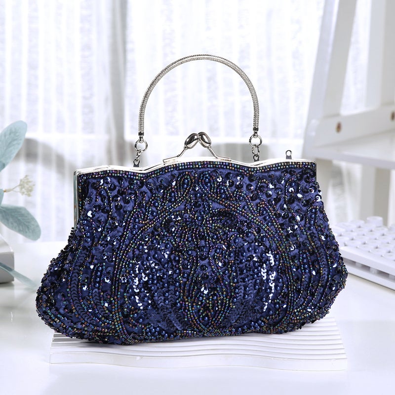 Beaded Embroidered Bag Evening Bag Evening Bag Cheongsam Gift Bag Women'S Bag Portable Beaded Bag 3392 Patent - Image 4