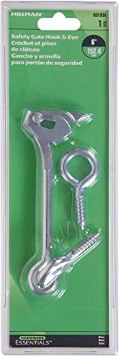 Hardware Essentials 851936 Safety Hook and Eye Latch Zinc 6" - Image 2