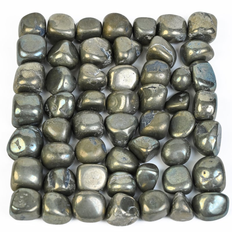 Crocon Crocon 1LB Golden Pyrite Tumbled Stones and Crystals Bulk Natural Crystal Kit for Reiki Healing Crystal Polished Tumble Stones Chakra Balancing Good Luck Reiki Gift Home Decor Size  2025 mm 