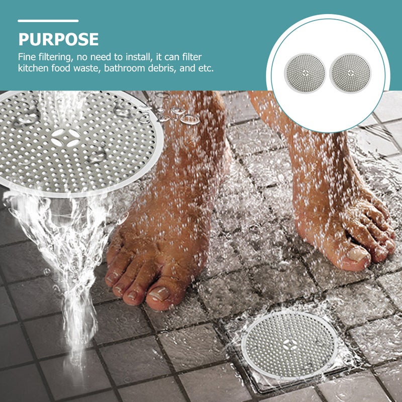 2pcs Floor Drain Cover Stainless Steel Sink Filter Cover Kitchen Sink - Image 3