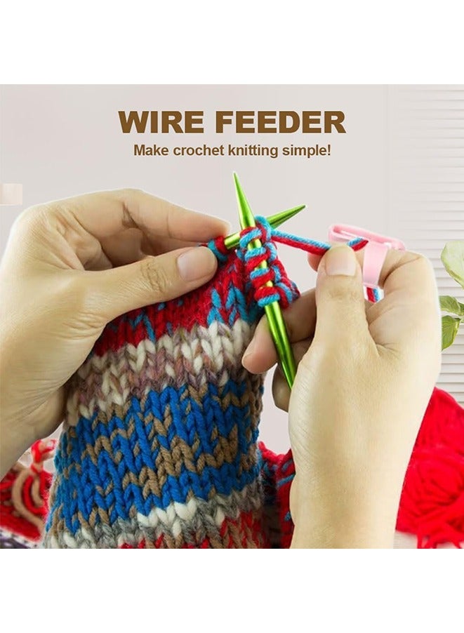 4 Pcs Crochet Ring Crochet Knitting Tool, Handmade Crochet Tension Ring Adjustable Companion Ring - Image 4