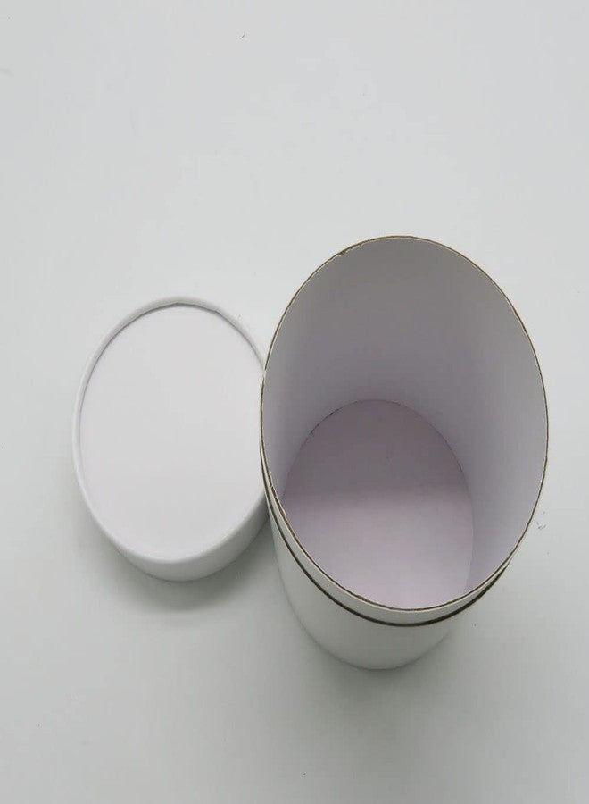 WENPACK 12Pack Paperboard Tube with Lid Round Cardboard Essential Oil Packaging Gift Box Container (3.22" D*4.4" H, White - Image 3