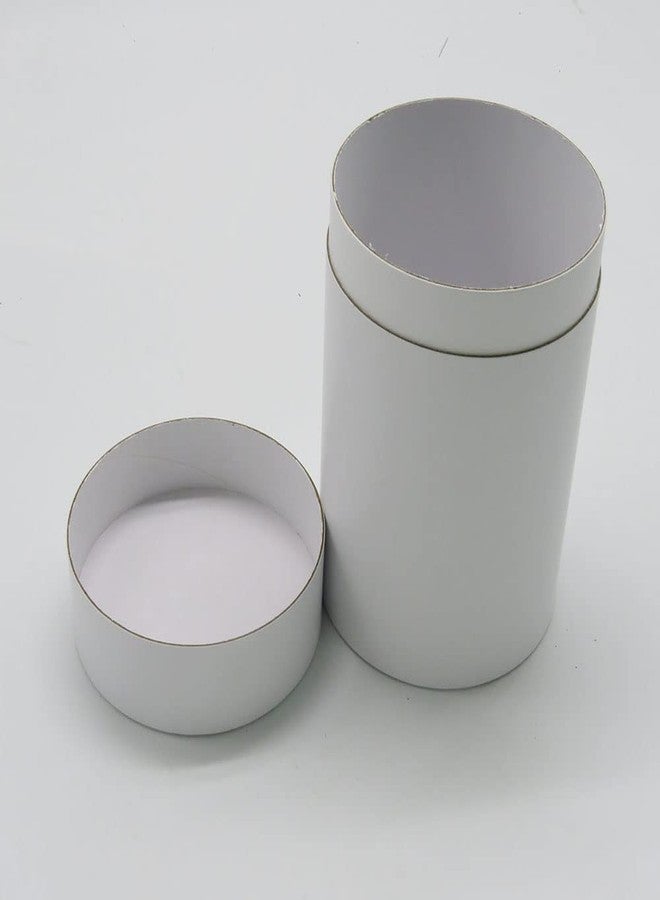 WENPACK 12Pack Paperboard Tube with Lid Round Cardboard Essential Oil Packaging Gift Box Container (3.22" D*4.4" H, White - Image 2