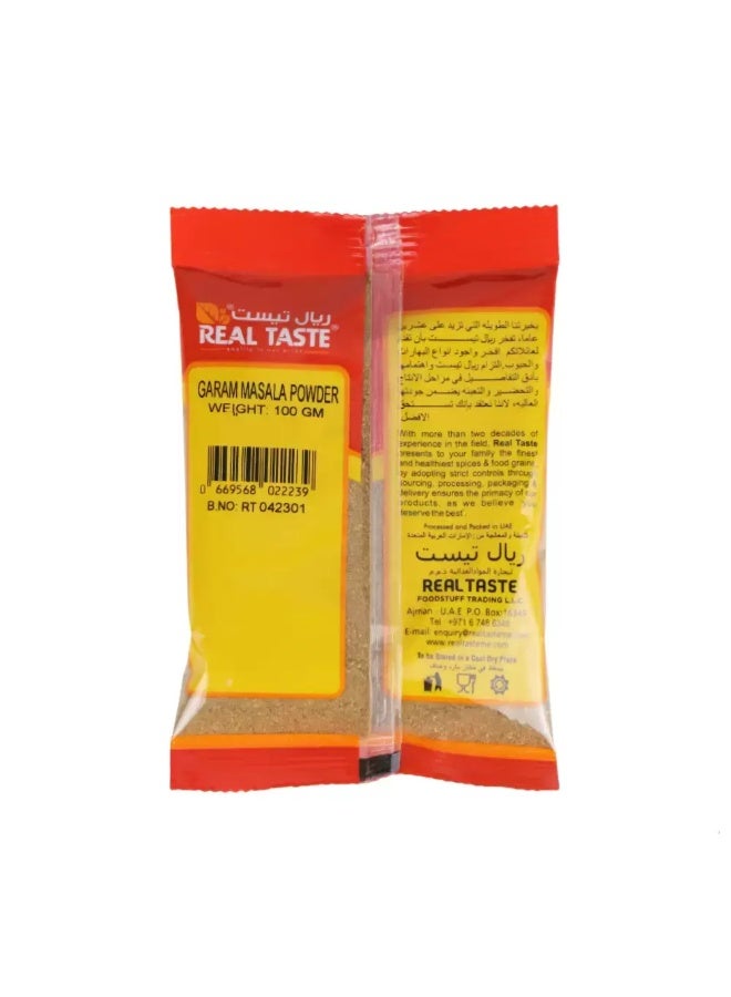 Real Taste بودرة جارام ماسالا بنكهة حقيقية - 100 جرام - Image 2