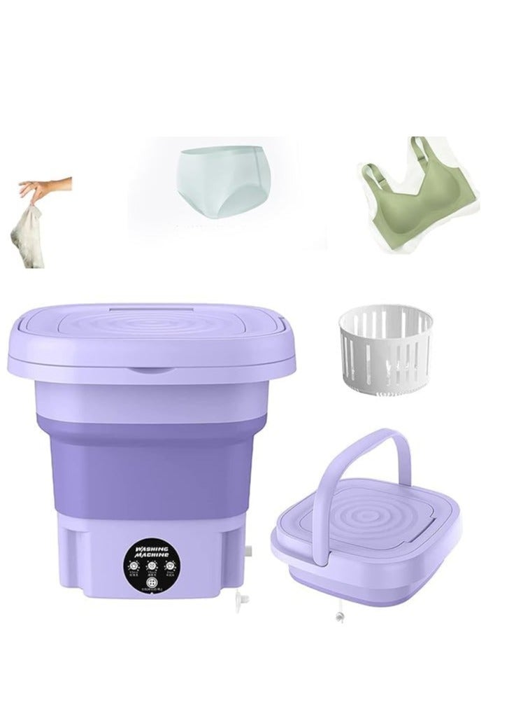 Spaceshoop Portable Folding Washing Machine Semi Automatic Mini Washing Machine Small Washing Machine for Baby Clothes Underwear or Small Items 9L - Image 1