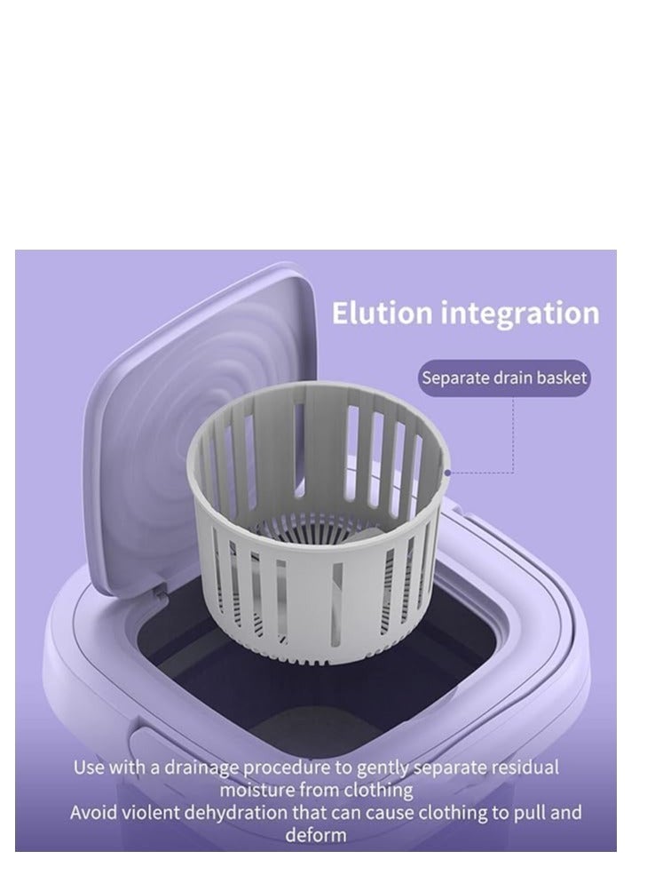 Spaceshoop Portable Folding Washing Machine Semi Automatic Mini Washing Machine Small Washing Machine for Baby Clothes Underwear or Small Items 9L - Image 3