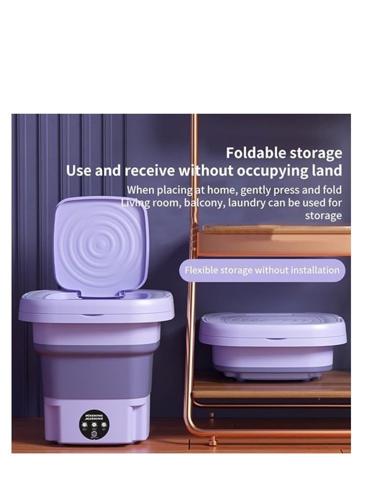 Spaceshoop Portable Folding Washing Machine Semi Automatic Mini Washing Machine Small Washing Machine for Baby Clothes Underwear or Small Items 9L - Image 2