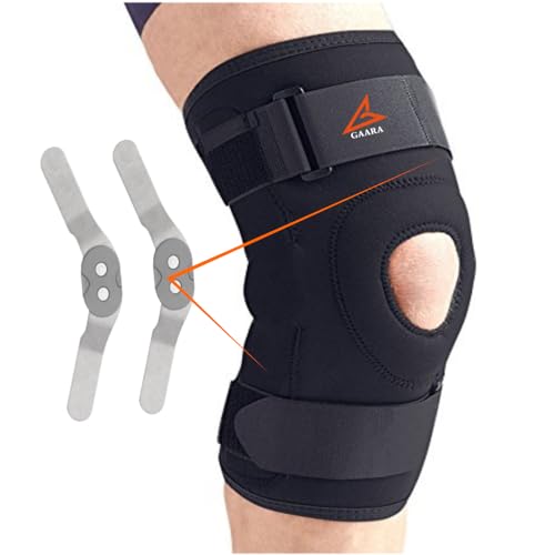 GAARA INDIA Hinged Knee Support Brace for Men & Women | Open Patella Knee Support for ACL, MCL, Meniscus Support, Arthritis, Knee Pain Relief & Recovery | 14-22 inch Thigh Size (Pack of 1) - Image 1
