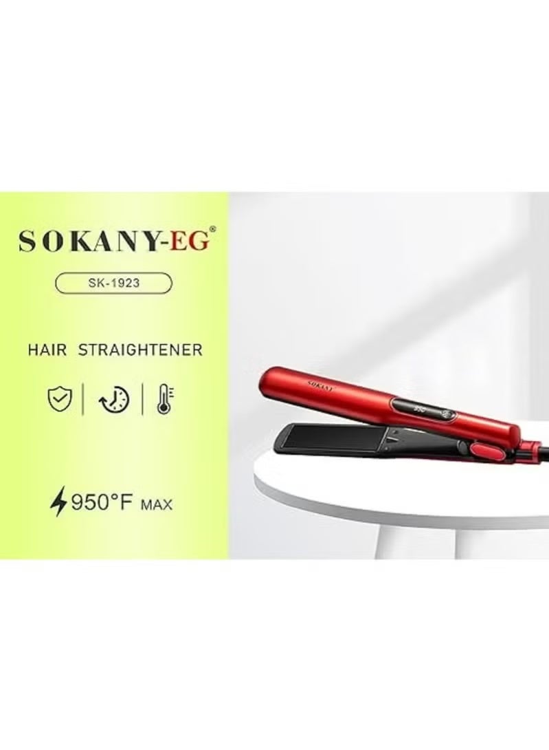 سوكاني SK-1923 مكواة فرد الشعر الاحترافية بشاشة LCD - 950 درجة فهرنهايت - Image 2