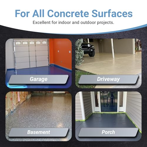 RUST BULLET DuraGrade Concrete - ConcreteGrey - 1 Gallon - High-Performance, Easy-To-Apply Concrete Paint for Garages, Basements, Porches & Patios, No Etching Needed - Image 4
