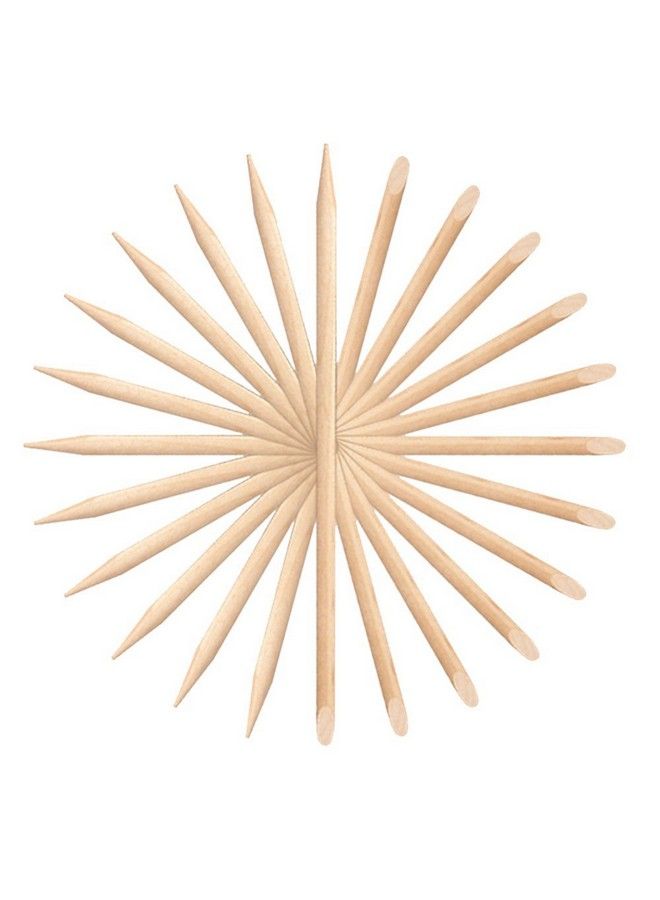 Yimart ® 100Pcs Nail Art Cuticle Pusher Remover Manicure Pedicure Tool Orange Wood Sticks - Image 4