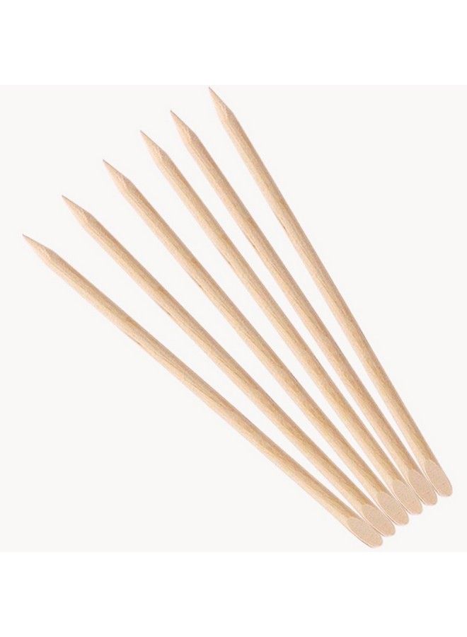 Yimart ® 100Pcs Nail Art Cuticle Pusher Remover Manicure Pedicure Tool Orange Wood Sticks - Image 5