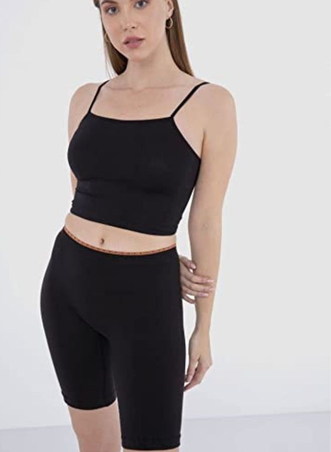 Carina Women's shorts in a cotton blend with a knee length and a mid rise waist - Image 1