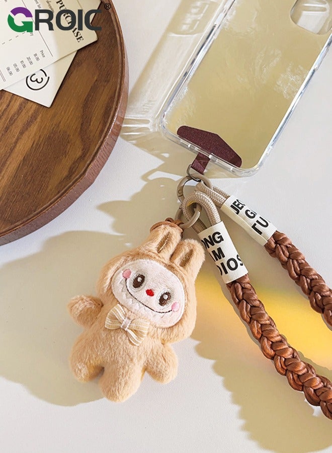 GROIC Phone Strap and Wrist Strap, Phone Lanyard with Labuboo Doll Pendant, Phone Strap Crossbody, Clip and Go Strap for Phone, Phone Neck Strap for Outdoor and Birthday Party  - Image 2