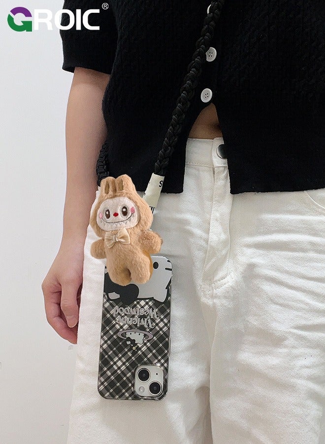 GROIC Phone Strap and Wrist Strap, Phone Lanyard with Labuboo Doll Pendant, Phone Strap Crossbody, Clip and Go Strap for Phone, Phone Neck Strap for Outdoor and Birthday Party  - Image 4