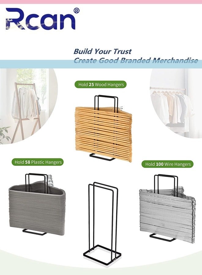 Portable Hanger Organizer Rack Hanger Stacker for Closet Laundry Room Holds up 110 Wire Clothes Hangers Hanger Storage Rack Holder for Adult or Child Clothes Hangers