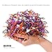 PAPER FAIR 1LB Halloween Metallic Black Orange Purple Crinkle Cut Paper with Ghost Confetti Trick or Treat Candy Gift Basket Box Shredded Paper Raffia Filler Craft Bedding Cushion Birthday Party - Image 4