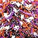 PAPER FAIR 1LB Halloween Metallic Black Orange Purple Crinkle Cut Paper with Ghost Confetti Trick or Treat Candy Gift Basket Box Shredded Paper Raffia Filler Craft Bedding Cushion Birthday Party - Image 1