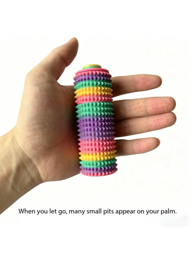 جريباي ADHD stress-relief toy, portable, spiked, rotating, pressable Mini Grippie massage and stress-relief small grip handle - Image 4