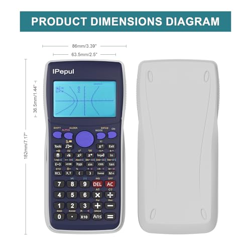 iPepul Scientific Calculators with Graphing Calculator, Ipepul Desktop Math Calculator for College Students,10 Modes/ 4 Graphing Functions, School Supplies for Middle High School Teachers Office - Image 2