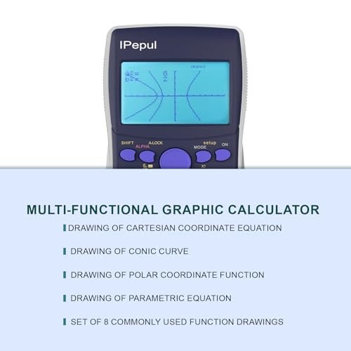 iPepul Scientific Calculators with Graphing Calculator, Ipepul Desktop Math Calculator for College Students,10 Modes/ 4 Graphing Functions, School Supplies for Middle High School Teachers Office - Image 3