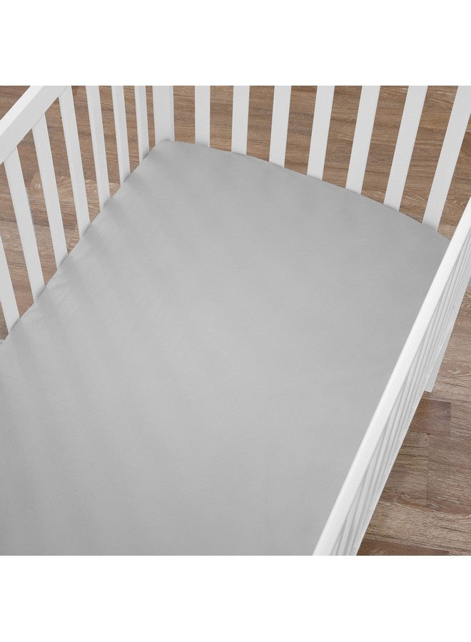 TL Care TL Care 3 Pack 100% Natural Cotton Fitted Crib Sheets 52" x 28" - Soft, Breathable, Hypoallergenic & Gentle Toddler Bed Sheets, Gray, Neutral for Boys & Girls - Image 4