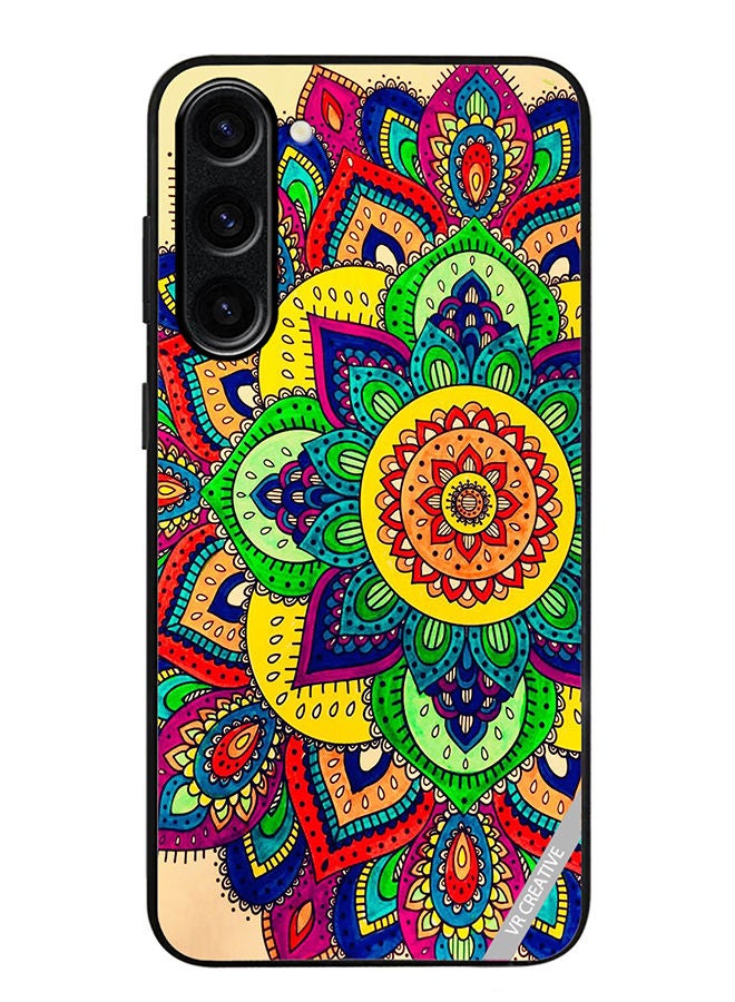 VR CREATIVE Protective Case Cover For Samsung Galaxy S23 Mandala Design Multicolour - Image 1