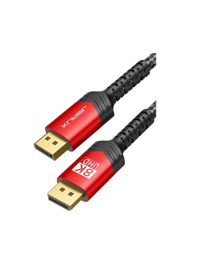 JSAUX JSAUX Long HDMI Cable 4.5 M, HDMI 2.1 8K&4K Ultra High Speed Cords 48Gbps (8K@60Hz 7680x4320, 4K@120Hz) eARC HDR10 HDCP 2.2 & 2.3 3D, Compatible for PS5/PS4/X-Box/Roku TV/ HDTV/ Blu-ray/ LG/ Samsung QLED  - Image 1