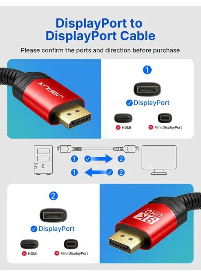 JSAUX JSAUX Long HDMI Cable 4.5 M, HDMI 2.1 8K&4K Ultra High Speed Cords 48Gbps (8K@60Hz 7680x4320, 4K@120Hz) eARC HDR10 HDCP 2.2 & 2.3 3D, Compatible for PS5/PS4/X-Box/Roku TV/ HDTV/ Blu-ray/ LG/ Samsung QLED  - Image 2