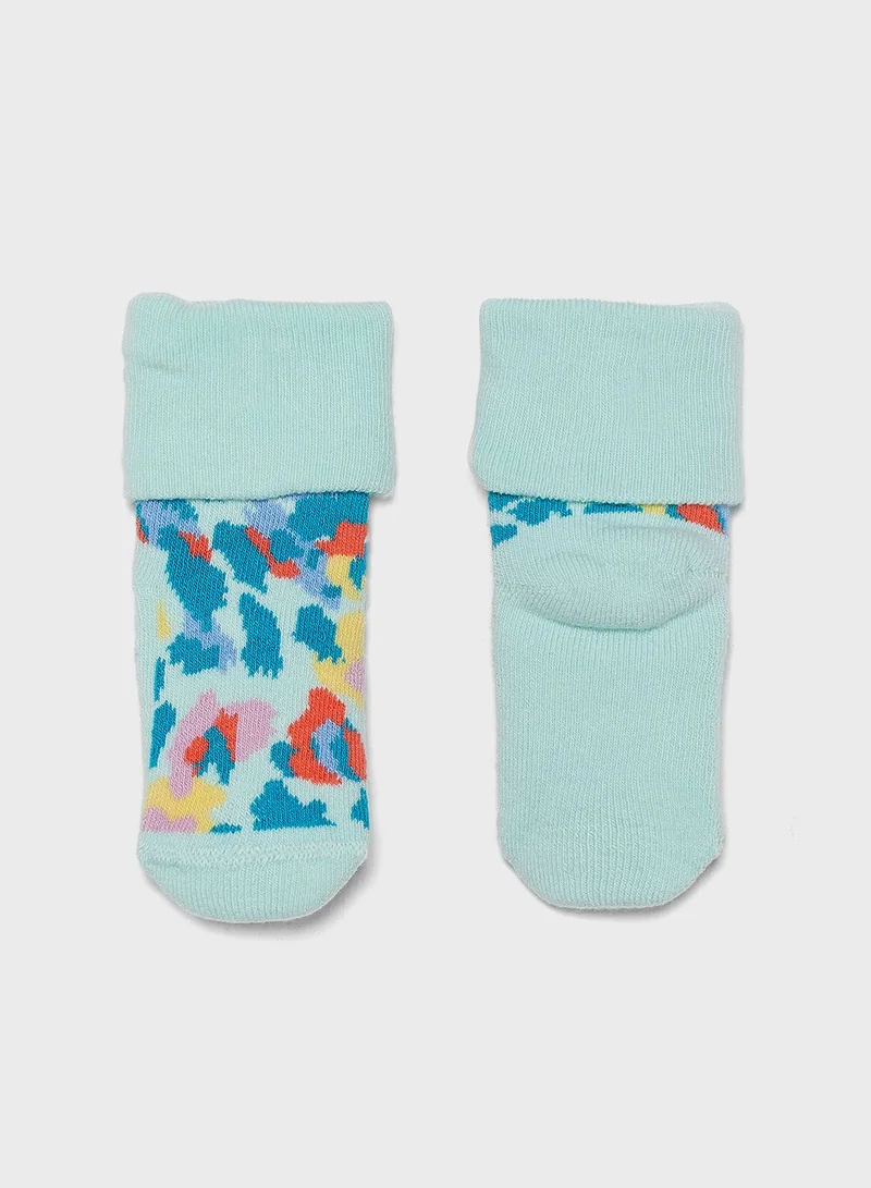 Happy Socks Kids 2 Pack Flamingo Terry Socks
