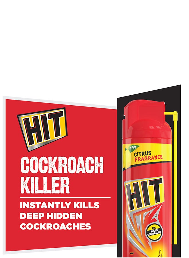 HIT - Cockroach And Crawling Insect Killer Spray 2 x 400ml - Image 1