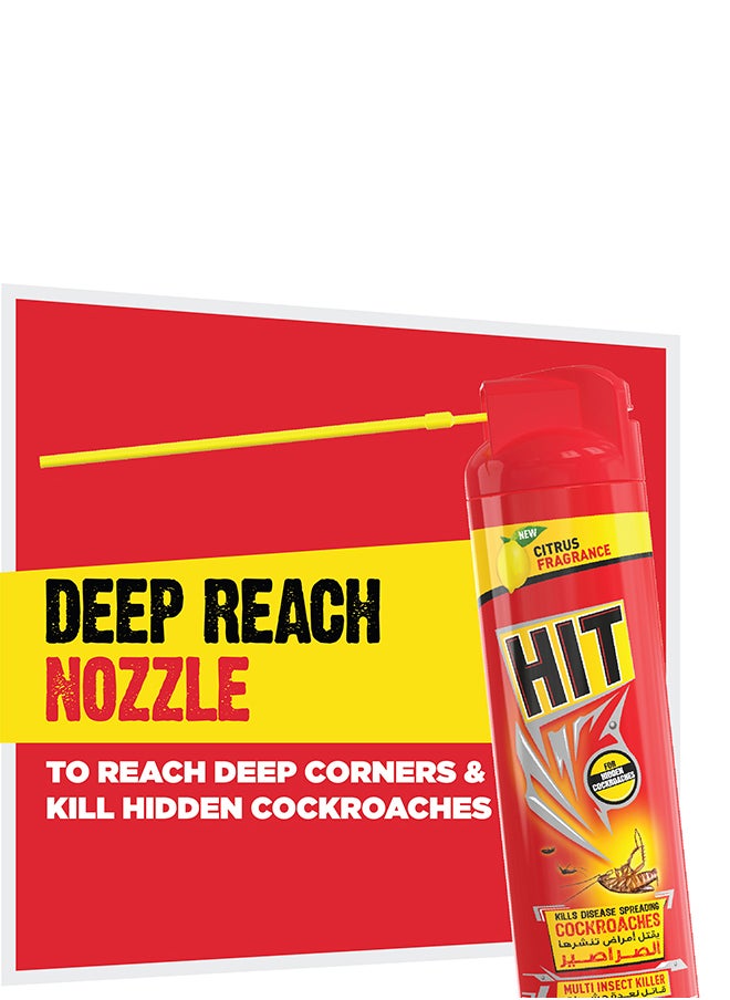 HIT - Cockroach And Crawling Insect Killer Spray 2 x 400ml - Image 1