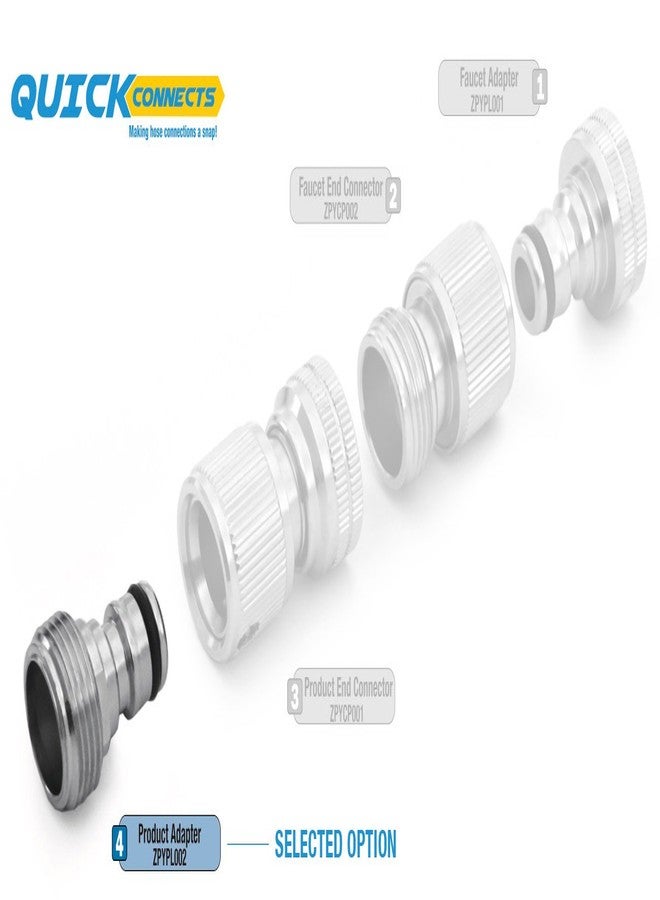 Zephyr Quick Connects Male Universal Plug (Silver) - Image 2