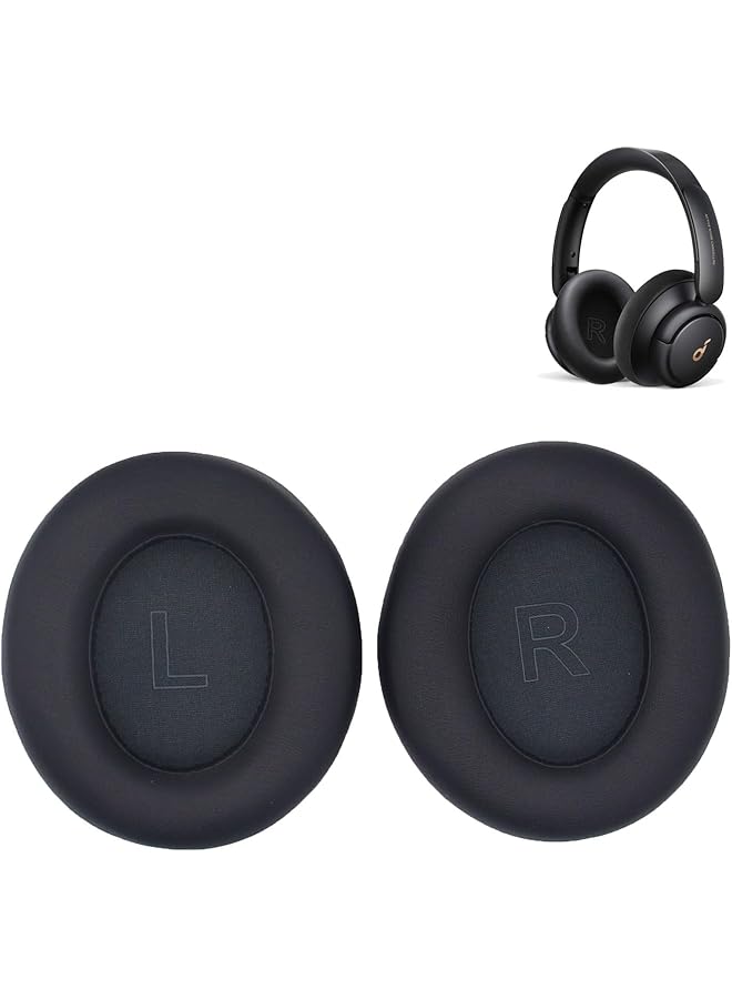 erorex Earpads For Soundcore Life Q30 Q30Bt Q35 Replacement Ear Cushion Pads With Protein Leather And Memory Foam For Replacement Ear Cushion Pads For Soundcore Q30 Q30Bt & Q35  - Image 1