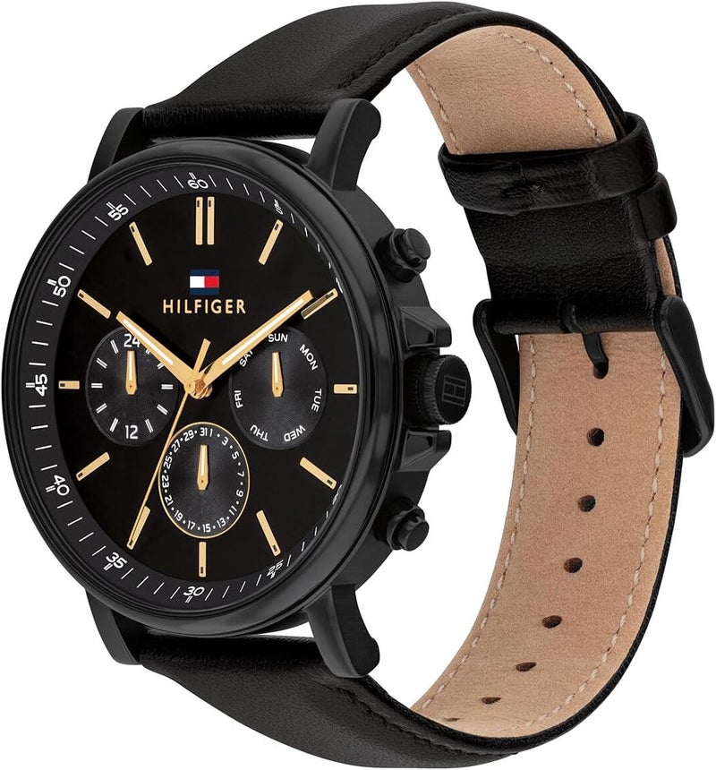 Tommy Hilfiger Tyson Men's Black Dial Watch - Image 2