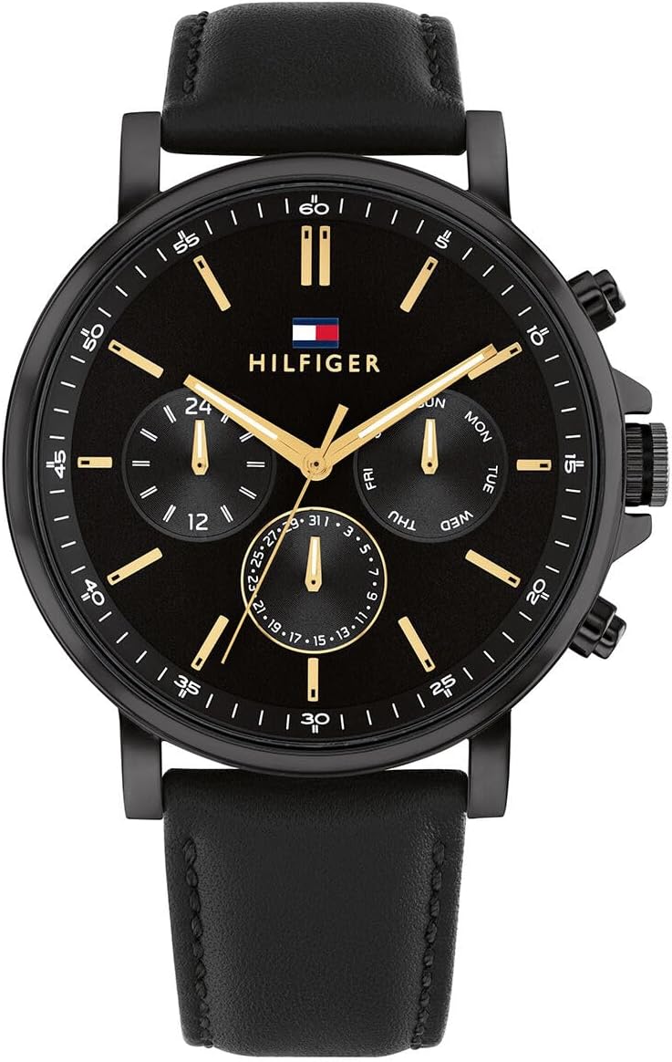 Tommy Hilfiger Tyson Men's Black Dial Watch - Image 1