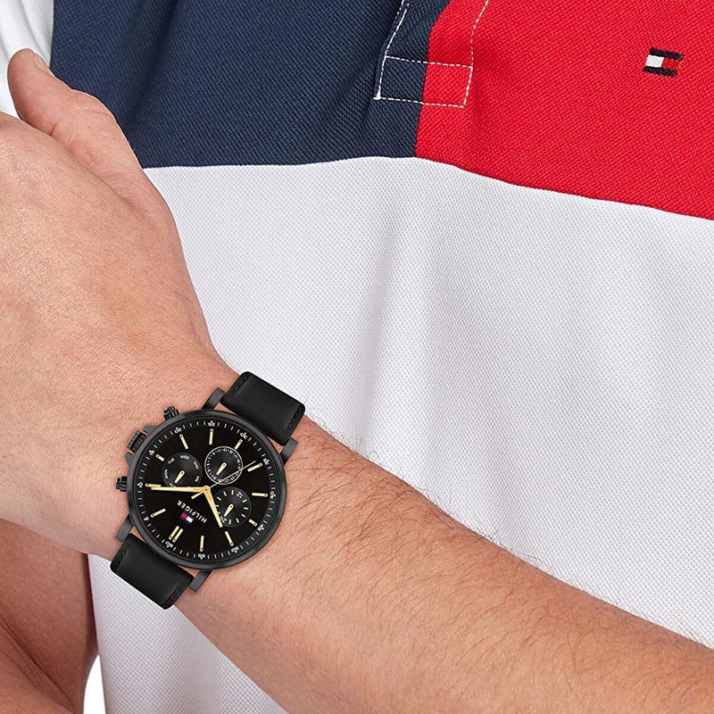 Tommy Hilfiger Tyson Men's Black Dial Watch - Image 4
