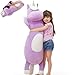 MorisMos Giant Plush Unicorn Body Pillow 4 Ft51 in Long Purple Unicorn Stuffed Animal Body Pillow for Kid Girl BoySoft Big Hugging Toy for Girlfriend Adult Large Stuffed Animal Gifts for Birthday - Image 2