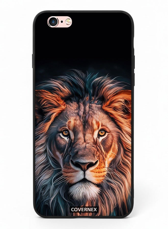 Covernex Apple iPhone 6s Protective Case Cover Printed Featuring Majestic Lion Portrait - Image 2
