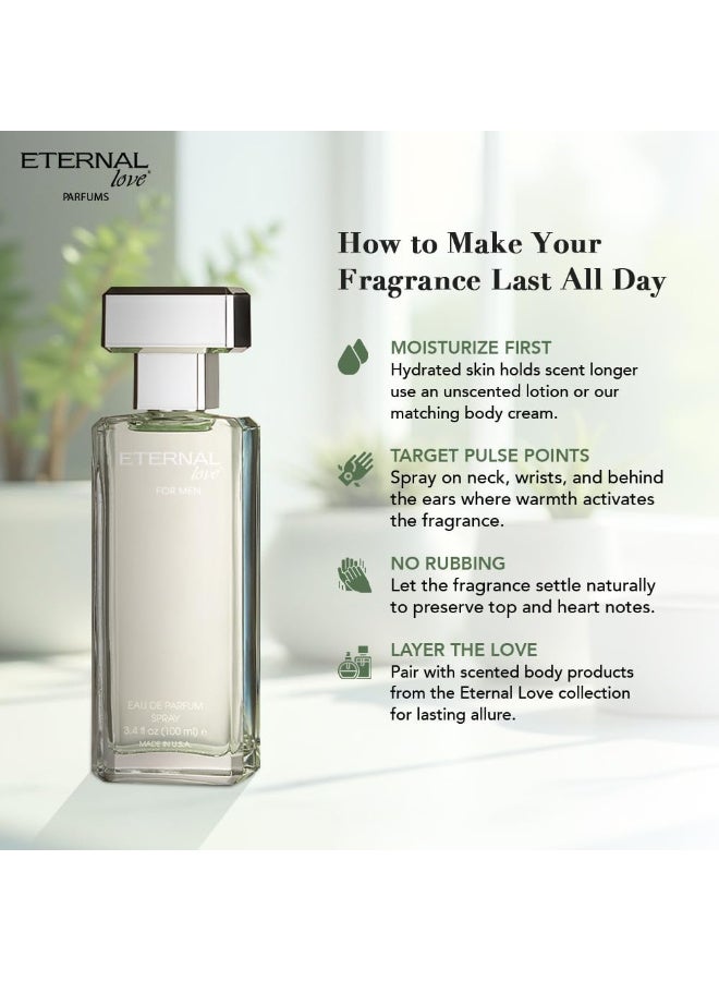Eternal Love Eau de Parfum for Men, 100ml - Image 4